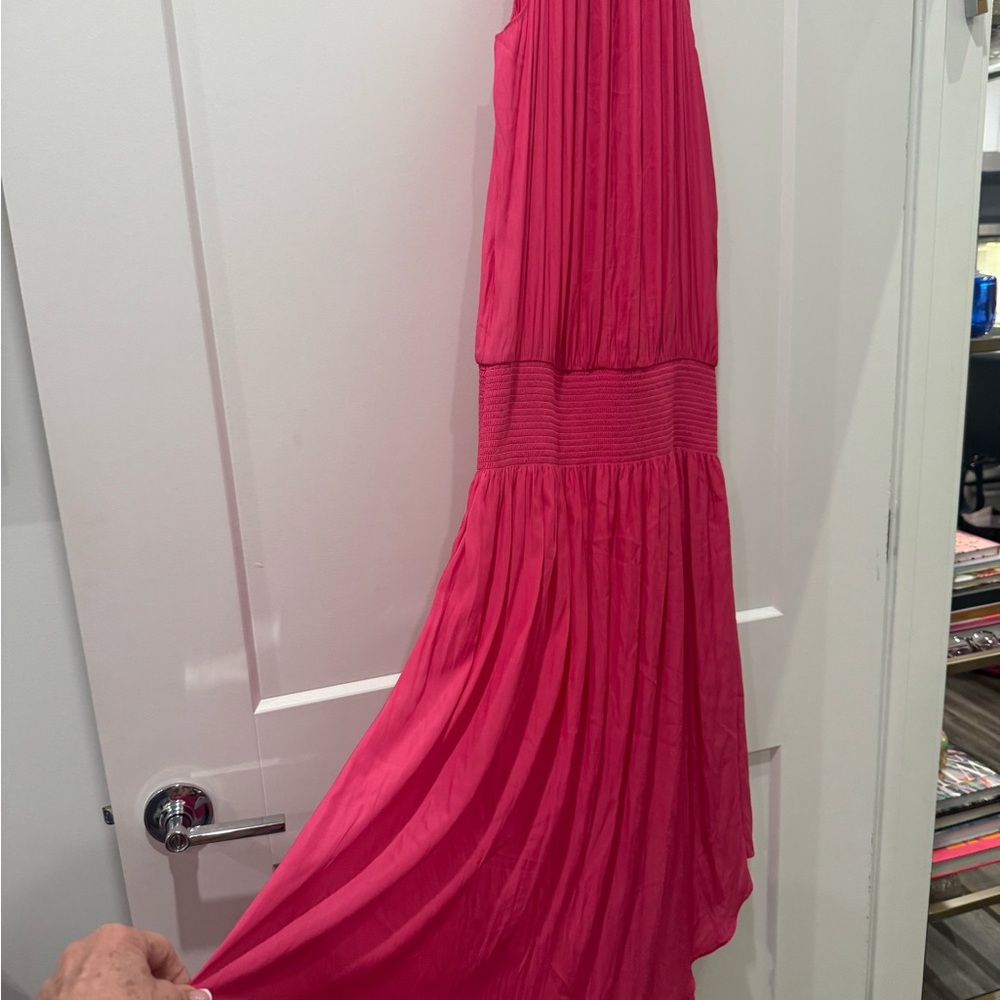 Ramy Brook Pink Halter Midi Dress